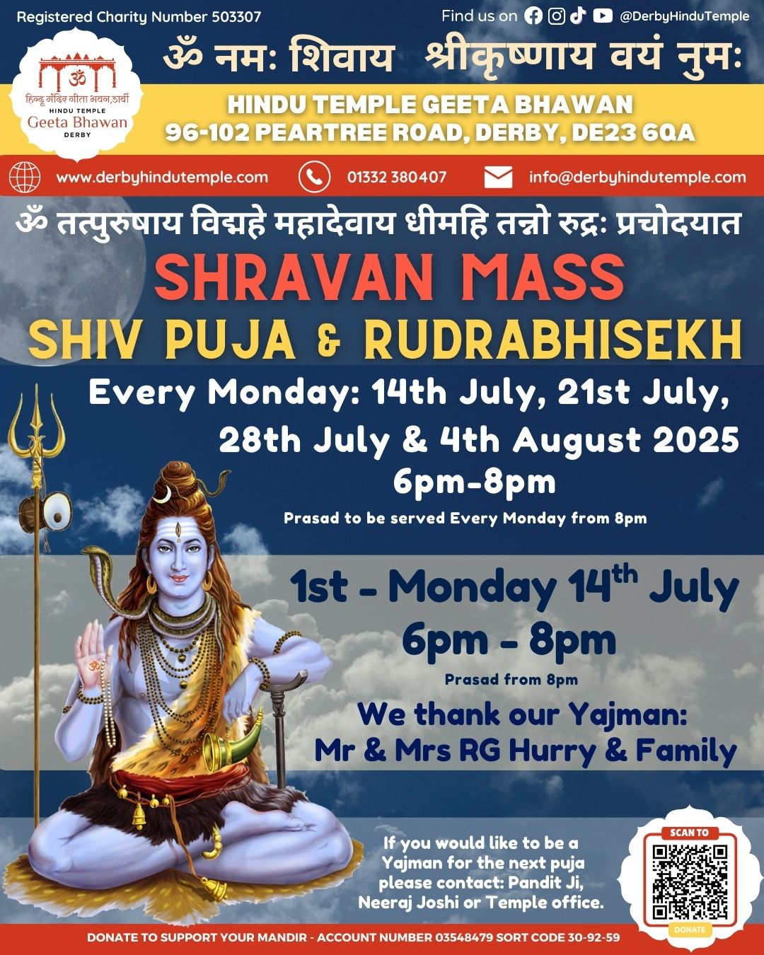 Shravan Mass Shiv Puja and Rudraabhisekh